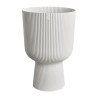 ELHO Pot de fleur Vibes Fold Coupe - Blanc - Ø 29.5 x H 45 cm - Inté