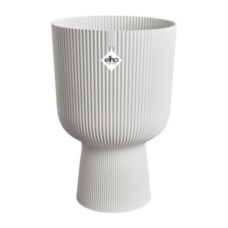 ELHO Pot de fleur Vibes Fold Coupe - Blanc - Ø 29.5 x H 45 cm - Intérieur - 100% recyclé