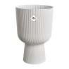 ELHO Pot de fleur Vibes Fold Coupe - Blanc - Ø 29.5 x H 45 cm - Inté