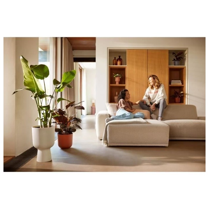 ELHO Pot de fleur Vibes Fold Coupe - Blanc - Ø 29.5 x H 45 cm - Intérieur - 100% recyclé