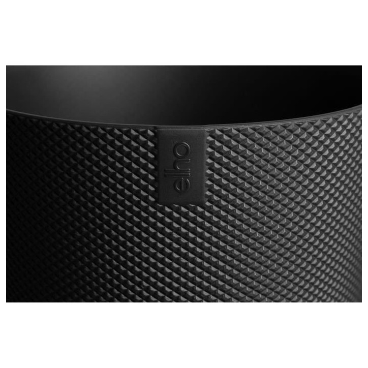 ELHO Pot de fleur Jazz Rond - Noir - Ø 26 x H 24 cm - Intérieur - 100% recyclé