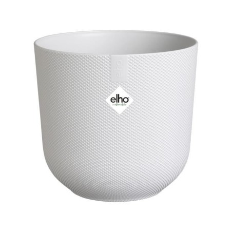 ELHO Pot de fleur Jazz Rond - Blanc - Ø 26 x H 24 cm - Intérieur - 100% recyclé