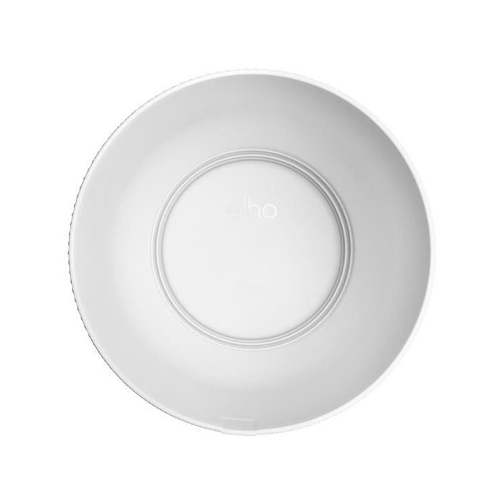 ELHO Pot de fleur Jazz Rond - Blanc - Ø 26 x H 24 cm - Intérieur - 100% recyclé