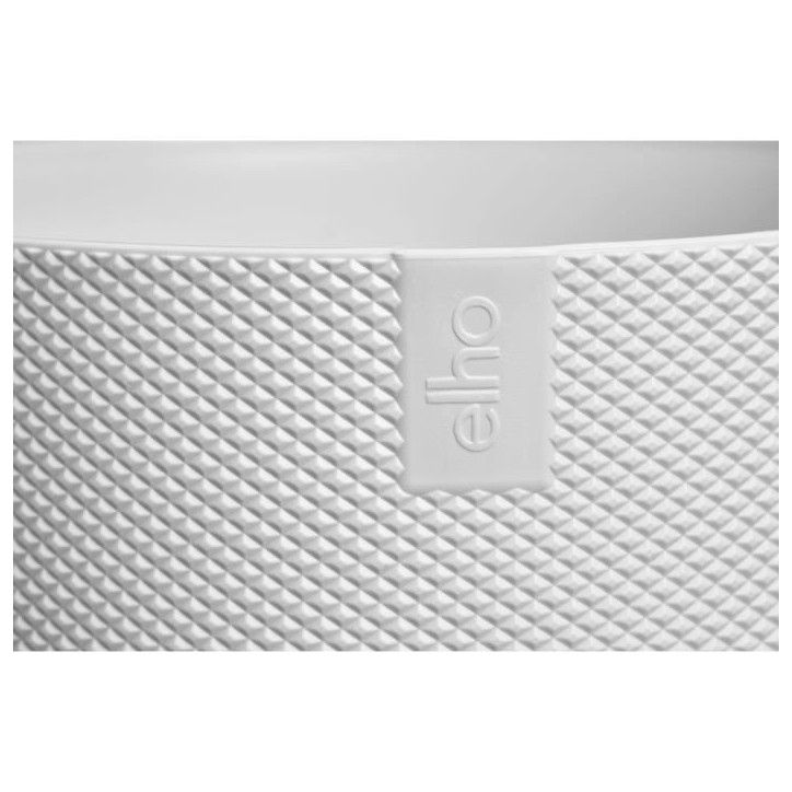 ELHO Pot de fleur Jazz Rond - Blanc - Ø 26 x H 24 cm - Intérieur - 100% recyclé