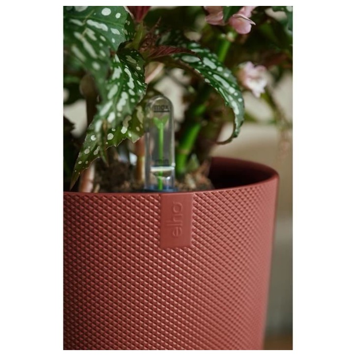 ELHO Pot de fleur Jazz Rond - Rouge - Ø 26 x H 24 cm - Intérieur - 100% recyclé ELHO Pot de fleur Jazz Rond - Rouge - Ø 26 x H 24 cm - Intérieur - 100% recyclé