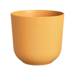ELHO Pot de fleur Jazz Rond - Jaune - Ø 34.5 x H 32 cm - Intérieur -