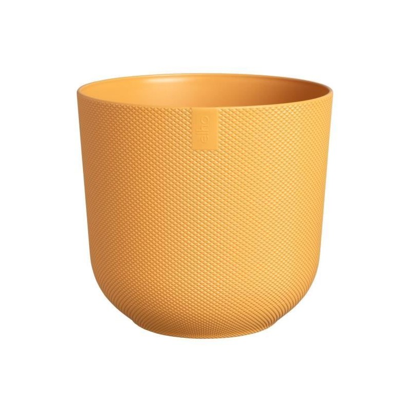ELHO Pot de fleur Jazz Rond - Jaune - Ø 34.5 x H 32 cm - Intérieur - ELHO Pot de fleur Jazz Rond - Jaune - Ø 34.5 x H 32 cm - Intérieur -