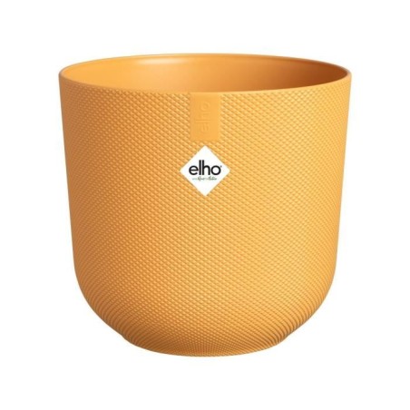 ELHO Pot de fleur Jazz Rond - Jaune - Ø 34.5 x H 32 cm - Intérieur - 100% recyclé