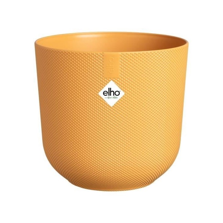 ELHO Pot de fleur Jazz Rond - Jaune - Ø 34.5 x H 32 cm - Intérieur - 100% recyclé ELHO Pot de fleur Jazz Rond - Jaune - Ø 34.5 x H 32 cm - Intérieur - 100% recyclé