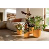 ELHO Pot de fleur Jazz Rond - Jaune - Ø 34.5 x H 32 cm - Intérieur -