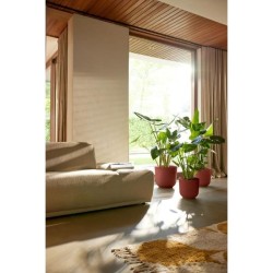 ELHO Pot de fleur Jazz Rond - Rouge - Ø 34.5 x H 32 cm - Intérieur -
