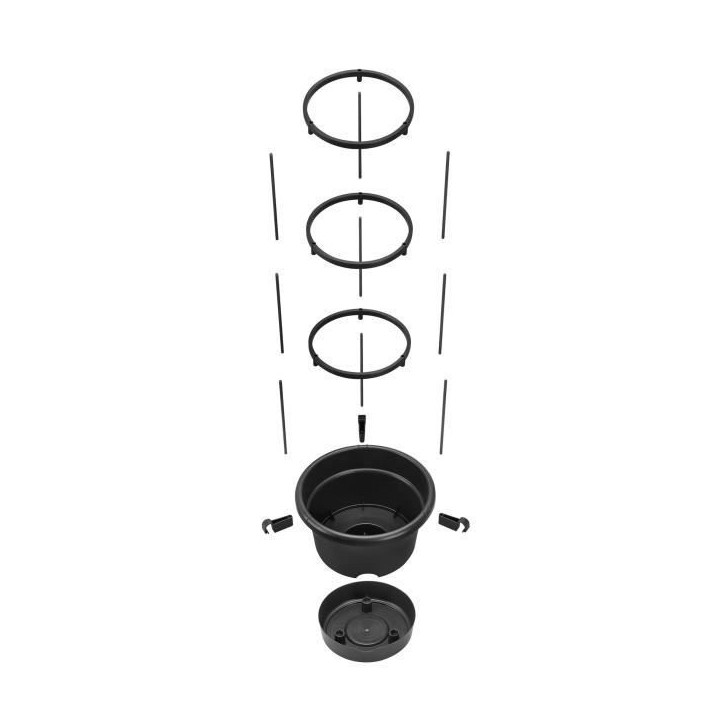 ELHO Pot a tomate Green Basics - Ø 33 x 25 cm - Noir vif ELHO Pot a tomate Green Basics - Ø 33 x 25 cm - Noir vif