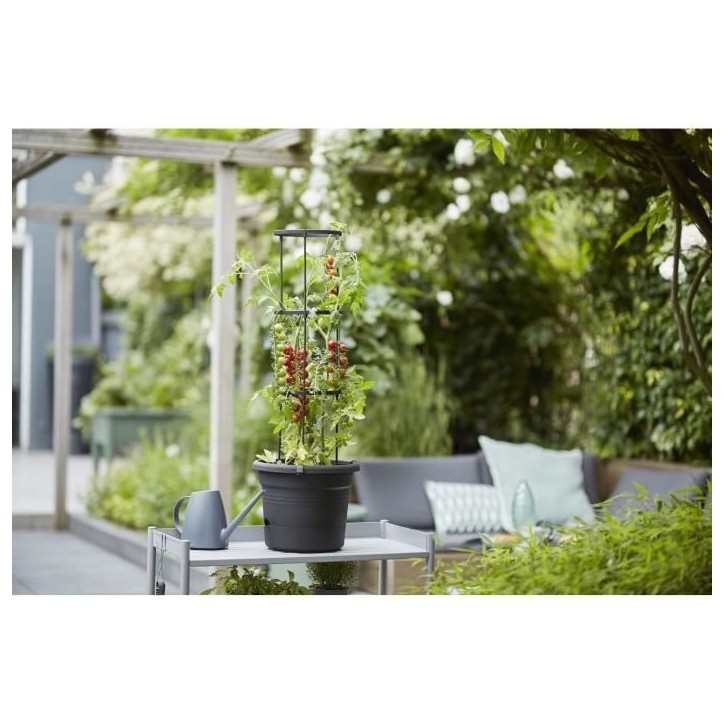ELHO Pot a tomate Green Basics - Ø 33 x 25 cm - Noir vif ELHO Pot a tomate Green Basics - Ø 33 x 25 cm - Noir vif