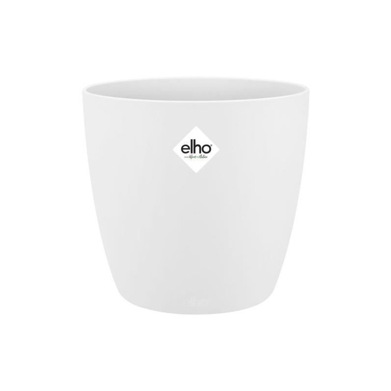 ELHO Pot de fleur BRUSSELS rond - Ø 24.3 x H 23.2 cm - Blanc ELHO Pot de fleur BRUSSELS rond - Ø 24.3 x H 23.2 cm - Blanc
