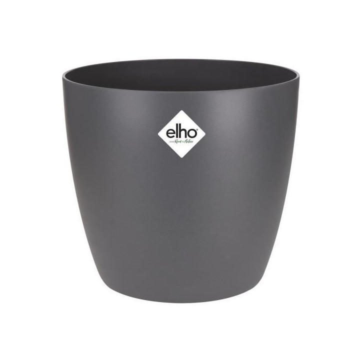 ELHO Pot de fleurs Brussels Rond - Ø 30 x H27,1 cm - Anthracite