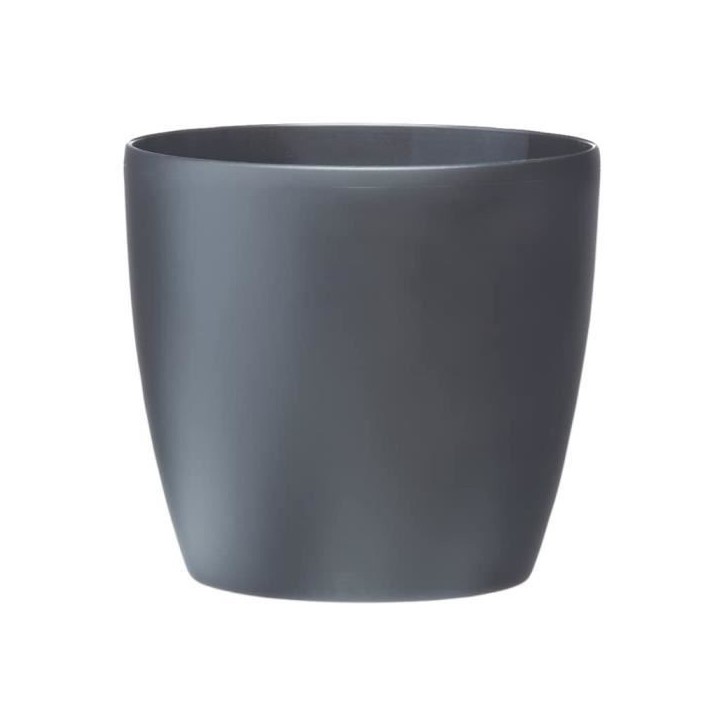 ELHO Pot de fleurs rond Brussels avec roues - Ø 39 x H 37 cm - Intérieur - 100% recyclé - Noir ELHO Pot de fleurs rond Brussels avec roues - Ø 39 x H 37 cm - Intérieur - 100% recyclé - Noir