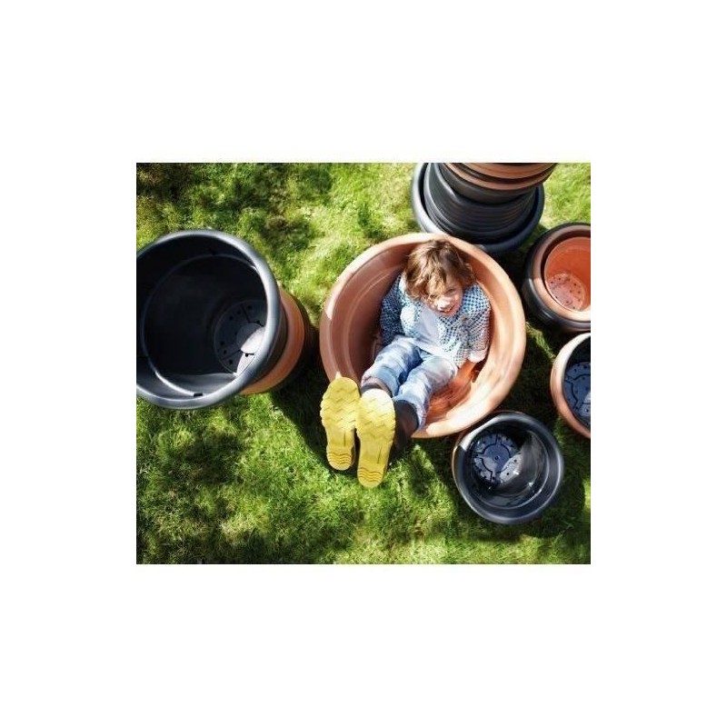 ELHO Pot de fleurs Green Basics Cilinder - Ø 64 x H 49 cm - Extérieu ELHO Pot de fleurs Green Basics Cilinder - Ø 64 x H 49 cm - Extérieu