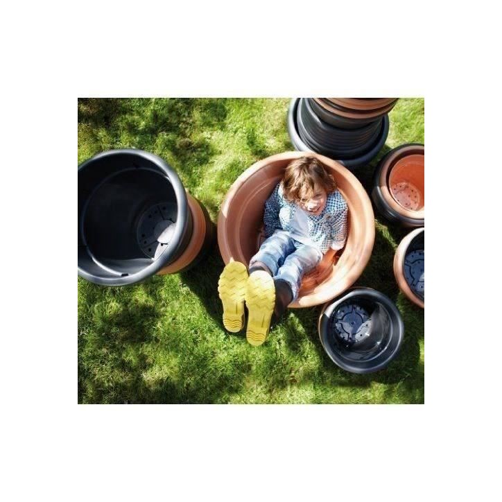 ELHO Pot de fleurs Green Basics Cilinder - Ø 64 x H 49 cm - Extérieur - 100% recyclé - Noir ELHO Pot de fleurs Green Basics Cilinder - Ø 64 x H 49 cm - Extérieur - 100% recyclé - Noir