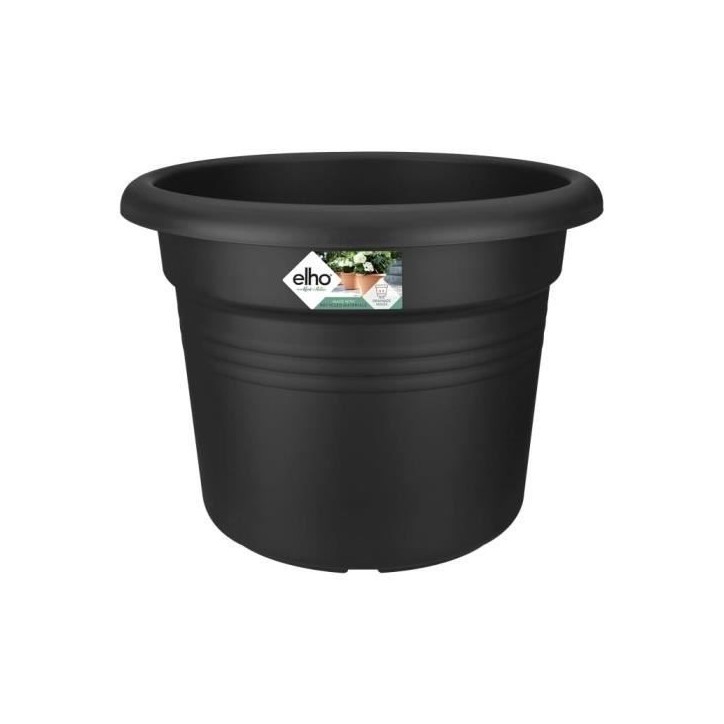 ELHO Pot de fleurs Green Basics Cilinder - Ø 64 x H 49 cm - Extérieur - 100% recyclé - Noir ELHO Pot de fleurs Green Basics Cilinder - Ø 64 x H 49 cm - Extérieur - 100% recyclé - Noir