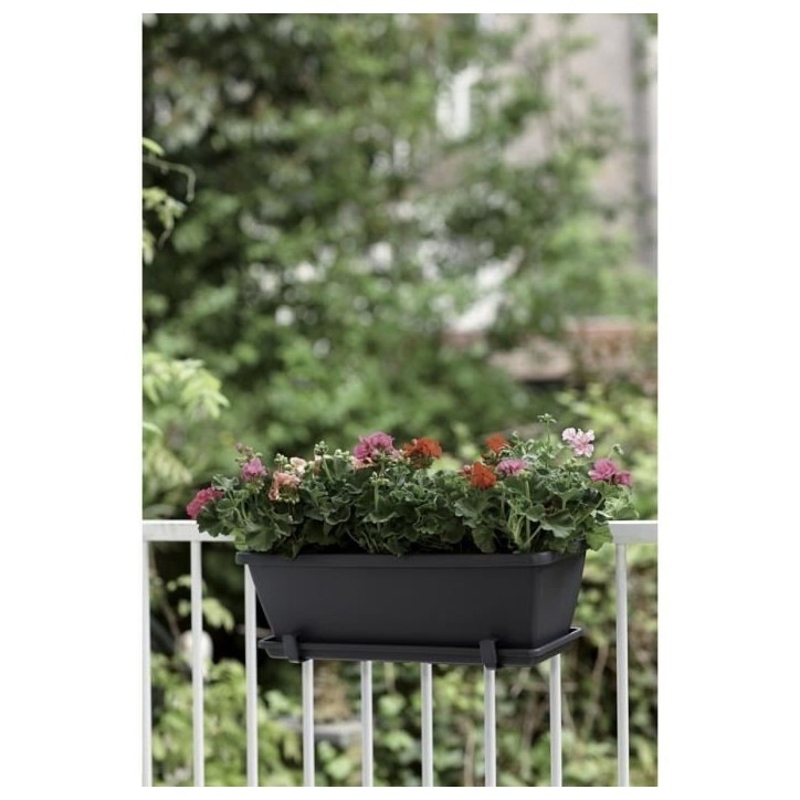 ELHO Balconniere BARCELONA - 39,5 x 19,5 x 15,6 cm - Anthracite