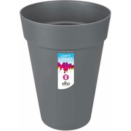 ELHO Pot de fleur Rond Loft Urban - Ø 34 x 45,6 cm - 23 l - Gris anth