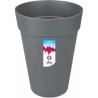 ELHO Pot de fleur Rond Loft Urban - Ø 34 x 45,6 cm - 23 l - Gris anth