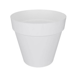 ELHO Pot de fleur rond LOFT URBAN - 48 L - Ø 50 x H.44 cm - Blanc - P