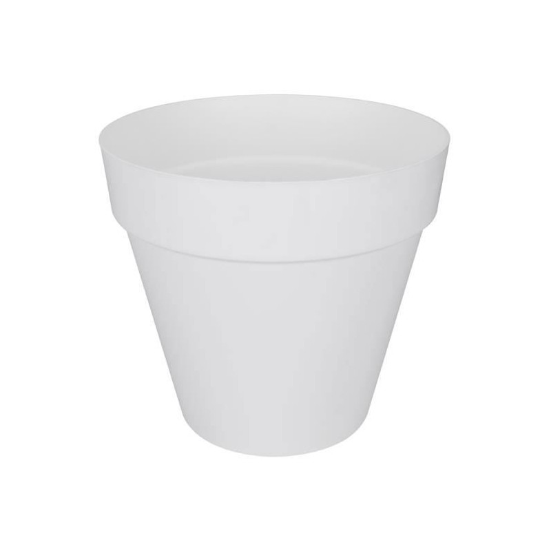 ELHO Pot de fleur rond LOFT URBAN - 48 L - Ø 50 x H.44 cm - Blanc - P ELHO Pot de fleur rond LOFT URBAN - 48 L - Ø 50 x H.44 cm - Blanc - P