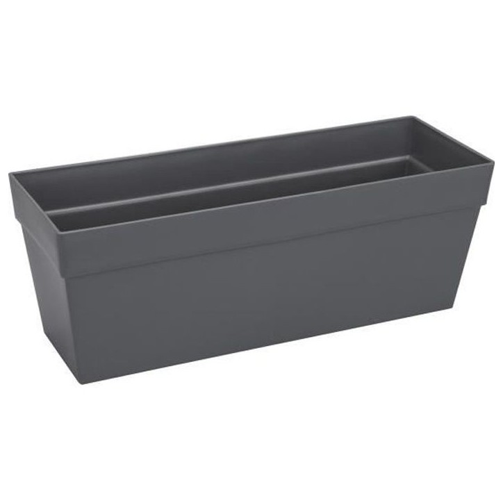 ELHO Bac a fleurs/Jardiniere Loft Urban - 49 x 17,3 x 18 cm - Gris anthracite