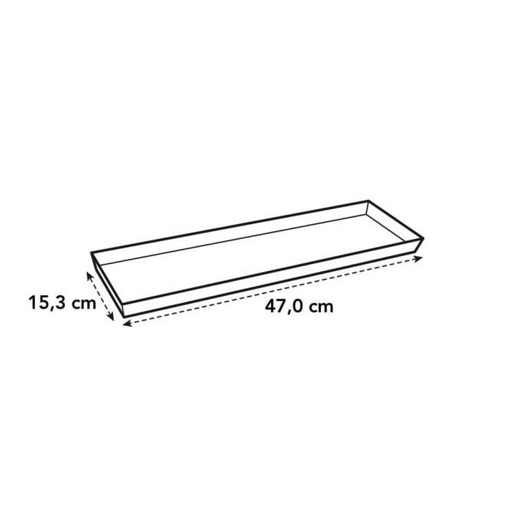 ELHO Soucoupe balconniere Loft Urban - 50 cm - Gris anthracite ELHO Soucoupe balconniere Loft Urban - 50 cm - Gris anthracite