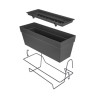 ELHO Balconniere Loft Urban Allin1 - L 49 x W 27 x H 21 cm - Balcon, e