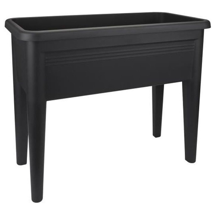 ELHO Table de culture XXL Green Basics - 75,5 x 36,5 x 65,1 cm - Noir vif ELHO Table de culture XXL Green Basics - 75,5 x 36,5 x 65,1 cm - Noir vif