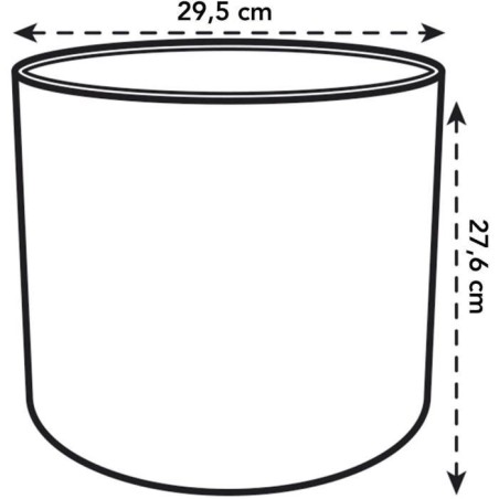 ELHO Pot de fleurs rond B.FOR Soft - Plastique - Ø29,5 x H 27,6 cm - Leaf Green