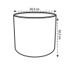 ELHO Pot de fleurs rond B.for Soft 35 - Ø 35 x H 32 cm - Intérieur -