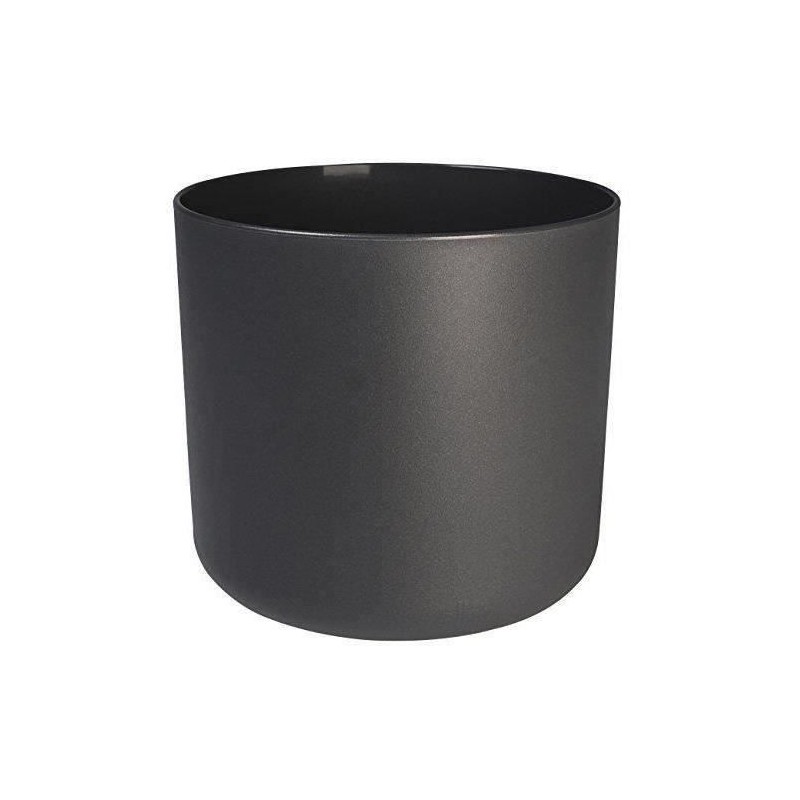 ELHO Pot de fleurs rond B.for Soft - Noir - Ø 35 x H 32 cm - Intérie ELHO Pot de fleurs rond B.for Soft - Noir - Ø 35 x H 32 cm - Intérie