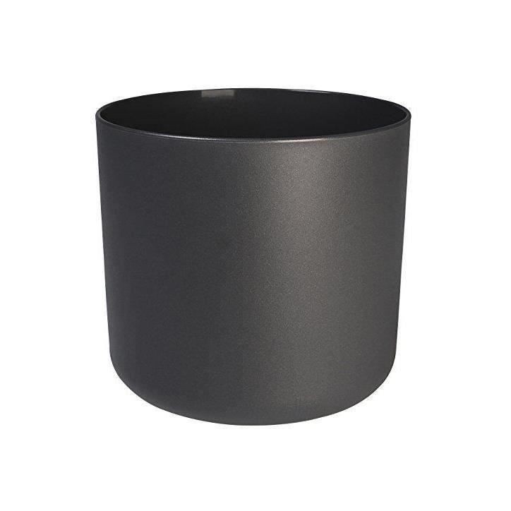 ELHO Pot de fleurs rond B.for Soft - Noir - Ø 35 x H 32 cm - Intérieur - 100% recyclé