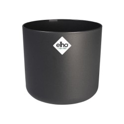 ELHO Pot de fleurs rond B.for Soft - Noir - Ø 35 x H 32 cm - Intérie