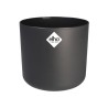 ELHO Pot de fleurs rond B.for Soft - Noir - Ø 35 x H 32 cm - Intérie