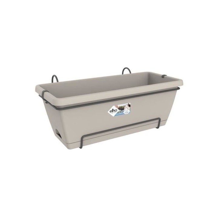 ELHO Jardiniere BARCELONA XL ALLIN1 - L 33.5 x l 54.5 x H 23 cm - Taupe