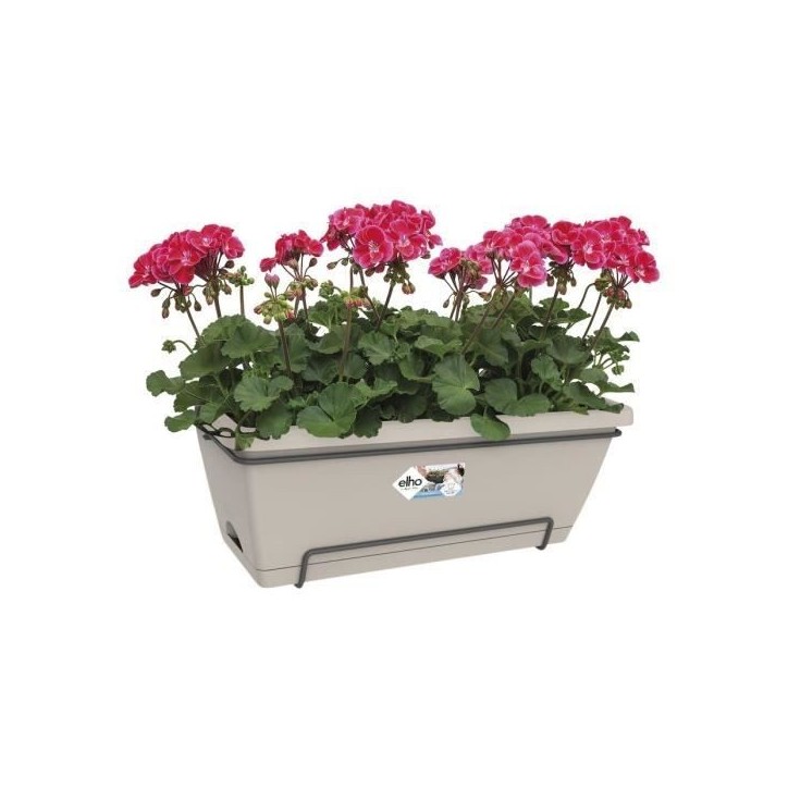 ELHO Jardiniere BARCELONA XL ALLIN1 - L 33.5 x l 54.5 x H 23 cm - Taupe