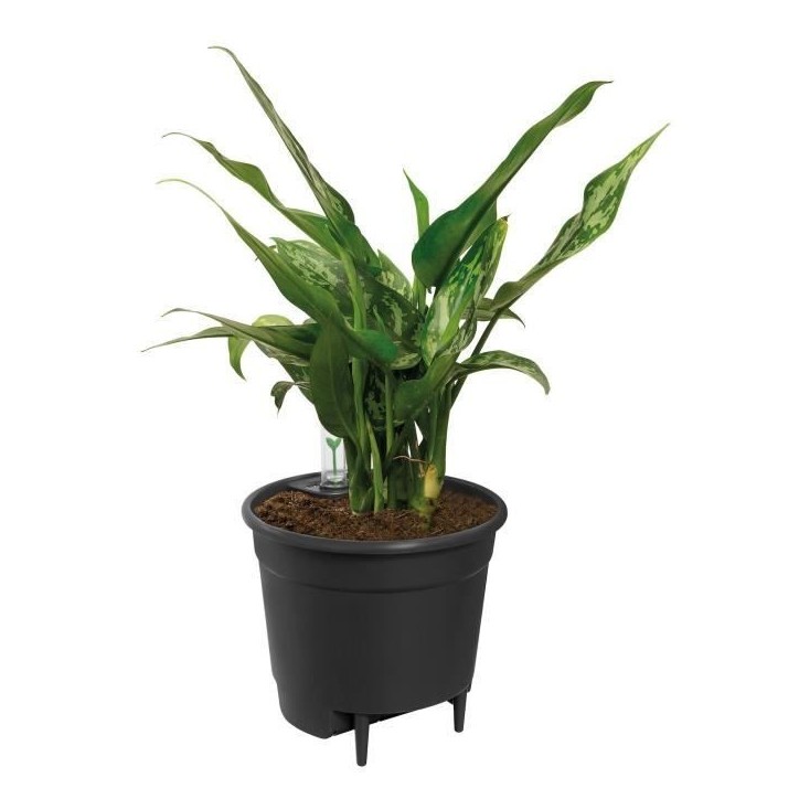 ELHO Pot a fleurs Self-watering Insert - Ø 33 x H 31 cm - Intérieur, accessoires - 100% recyclé - Noir