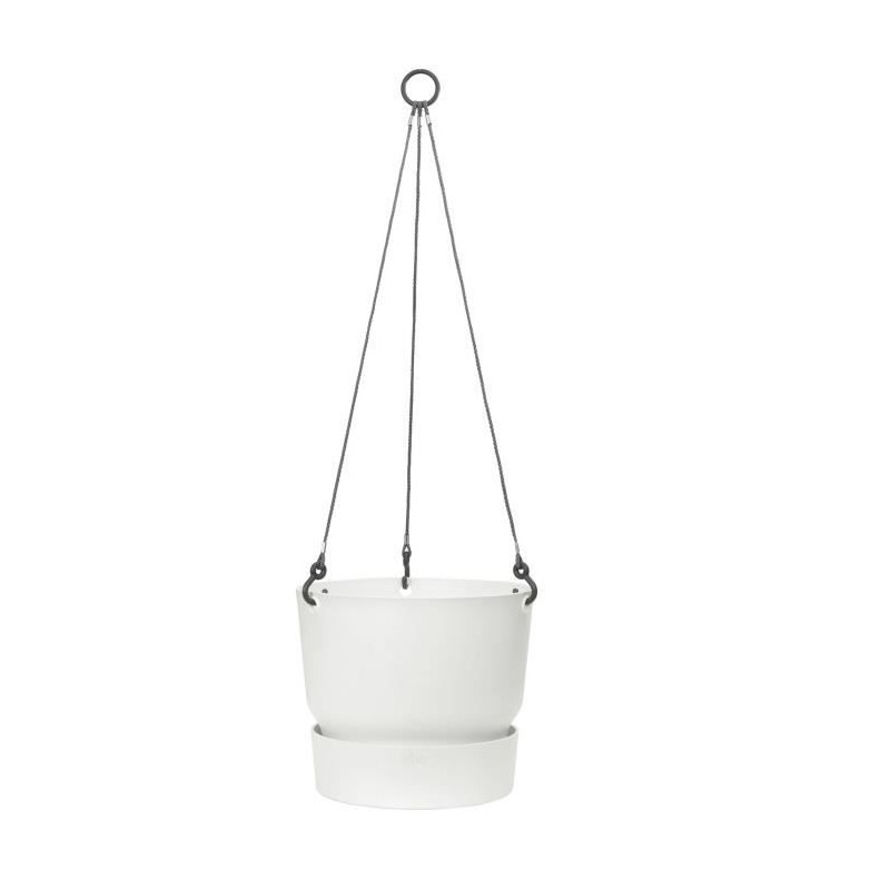 ELHO Pot de fleurs a suspendre Greenville - Ø 23,9 x H 20,3 cm - Ext ELHO Pot de fleurs a suspendre Greenville - Ø 23,9 x H 20,3 cm - Ext