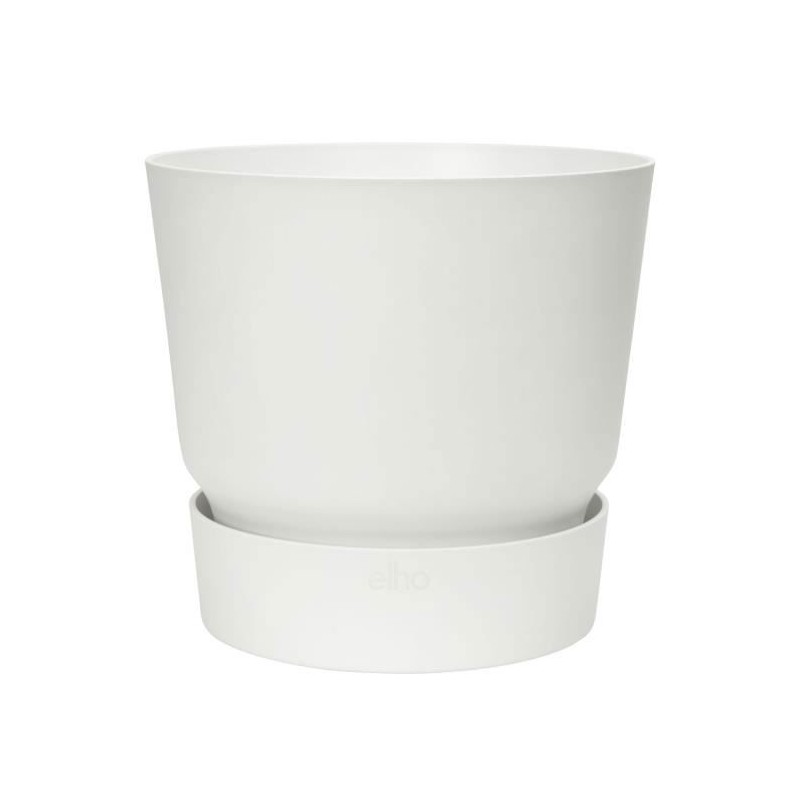 ELHO Pot de fleurs rond Greenville 40 - Extérieur - Ø 39 x H 36,8 cm ELHO Pot de fleurs rond Greenville 40 - Extérieur - Ø 39 x H 36,8 cm