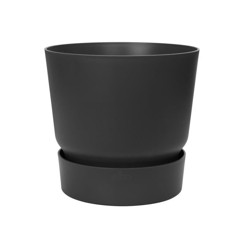 ELHO Pot de fleurs rond Greenville 25 - Extérieur - Ø 24,48 x H 23,3 ELHO Pot de fleurs rond Greenville 25 - Extérieur - Ø 24,48 x H 23,3