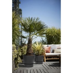 ELHO Pot de fleurs rond Greenville - Ø 47 x H 44 cm - Extérieur - 10