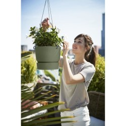 ELHO Pot de fleurs a suspendre Greenville - Ø 23,9 x H 20,3 cm - Ext