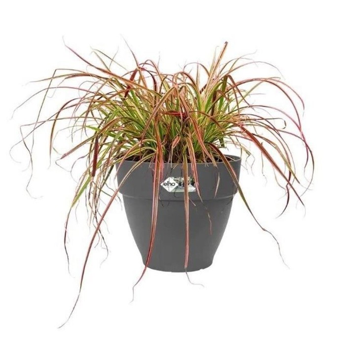 Elho Pot de fleurs rond Vibia Campana - Ø 55 x H 47 cm - Extérieur - 100% recyclé - Noir