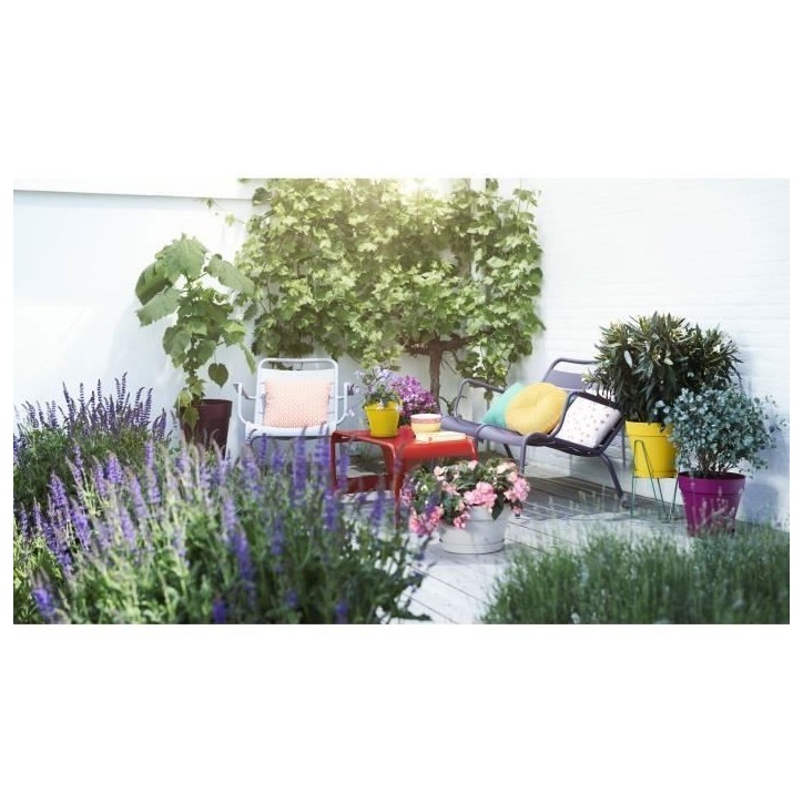 ELHO Pot de fleurs rond Loft Urban 25 - Extérieur - Ø 24,5 x H 22,2 cm - Jaune ocre ELHO Pot de fleurs rond Loft Urban 25 - Extérieur - Ø 24,5 x H 22,2 cm - Jaune ocre