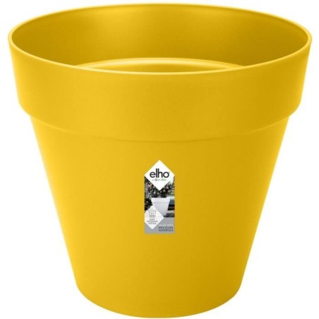 ELHO Pot de fleurs Rond LOFT URBAN - Plastique - Percé - Réservoir -