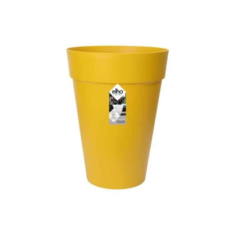 ELHO Pot de fleurs Loft Urban rond Haut - Ø 34 x H 45 cm - Extérieur